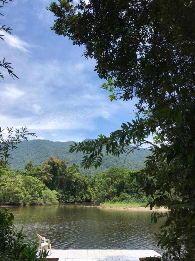 Вилла Casa A Beira Do Rio Jaguareguava Na Mata Atlantica Em Bertioga Sp Экстерьер фото