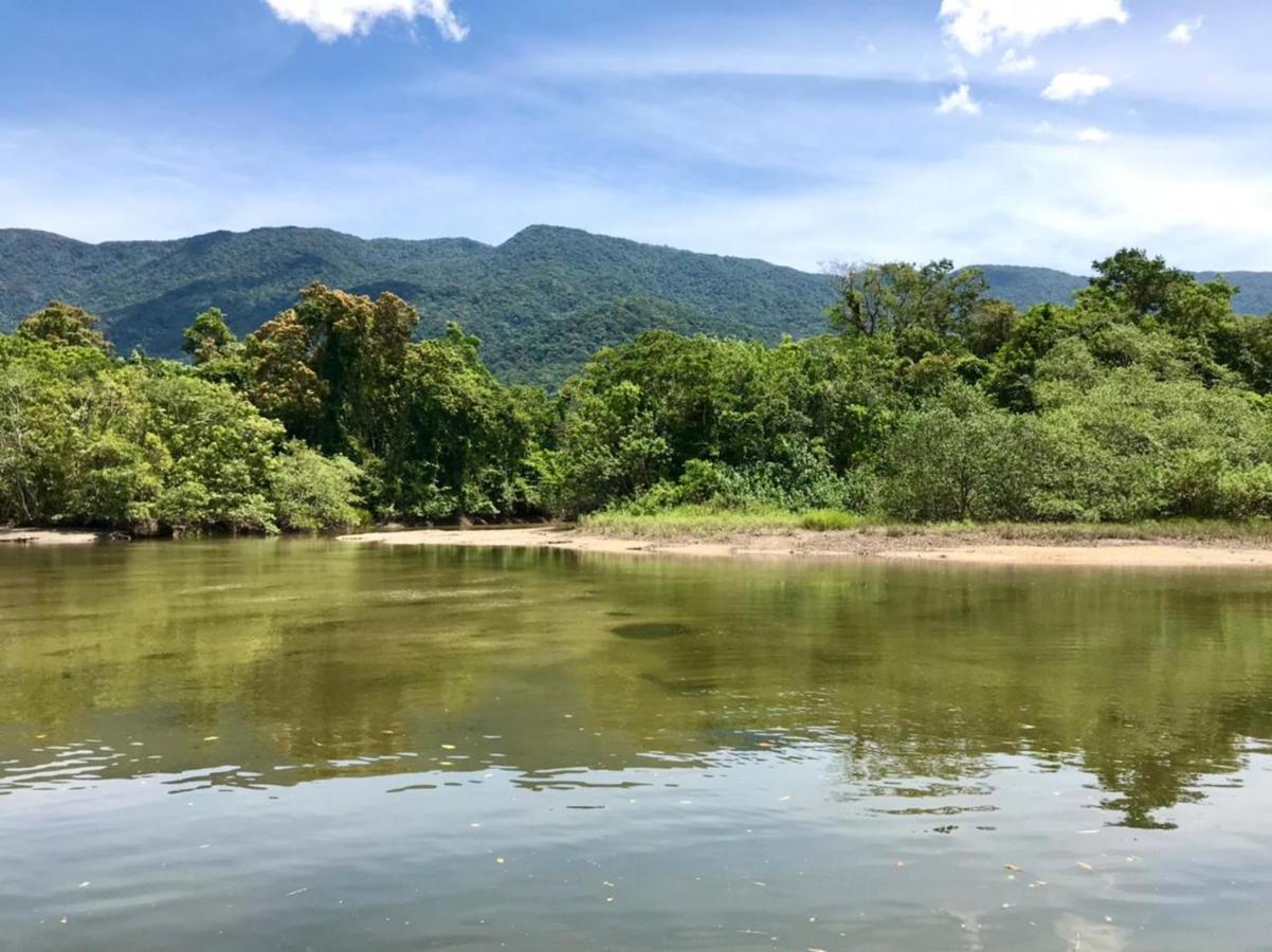 Вилла Casa A Beira Do Rio Jaguareguava Na Mata Atlantica Em Bertioga Sp Экстерьер фото