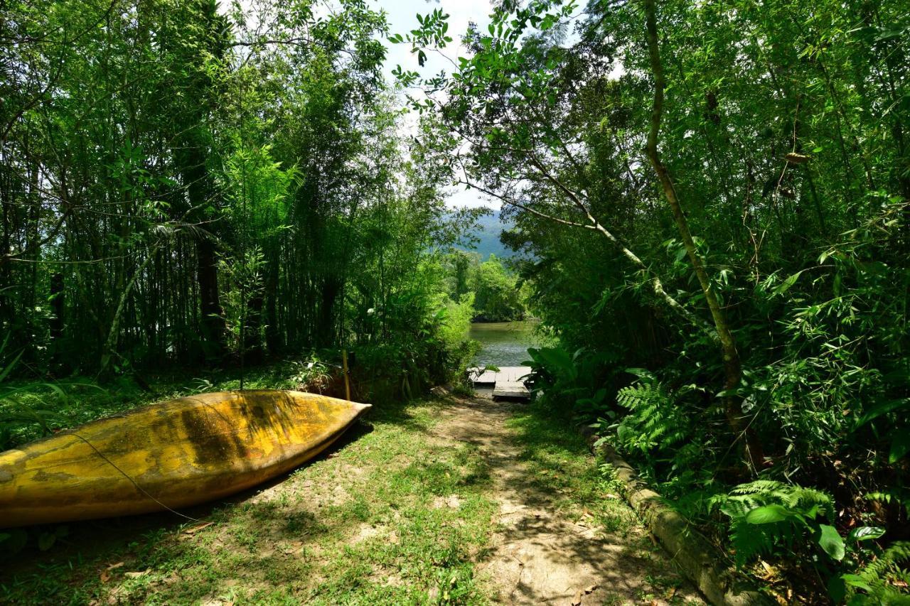 Вилла Casa A Beira Do Rio Jaguareguava Na Mata Atlantica Em Bertioga Sp Экстерьер фото